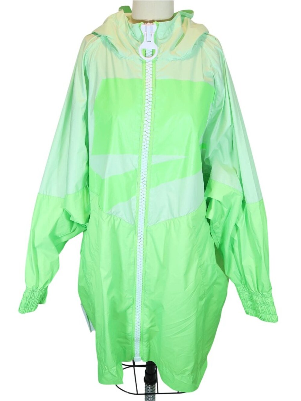 NIKE NSW Windrunning Neon Green One Size Oversized Lightweight Jacket Athleisure